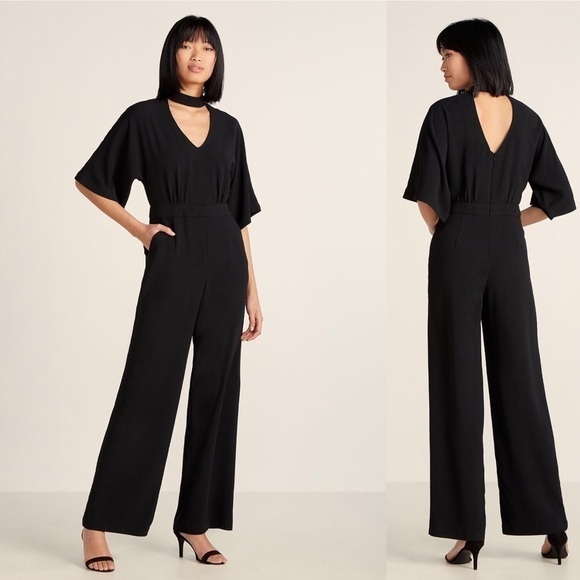 Trina Turk Ambient Jumpsuit Black 6 - Picture 1 of 6